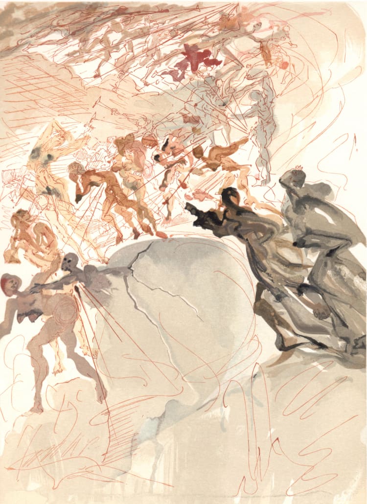 Purgatorio - Canto 25, RISING TO THE SEVENTH LEVEL: THE LUSTFUL